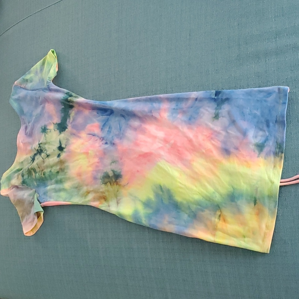 TYE DYE FITTED DRESS SMALL